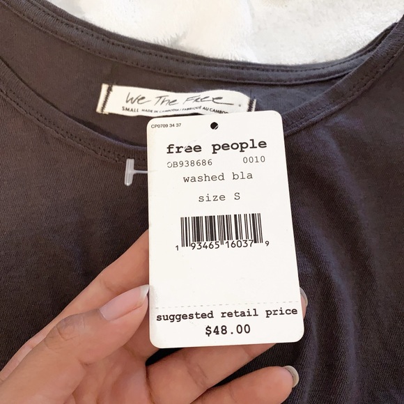 NWT Anytime Washed Black Tank Top - Picture 7 of 11